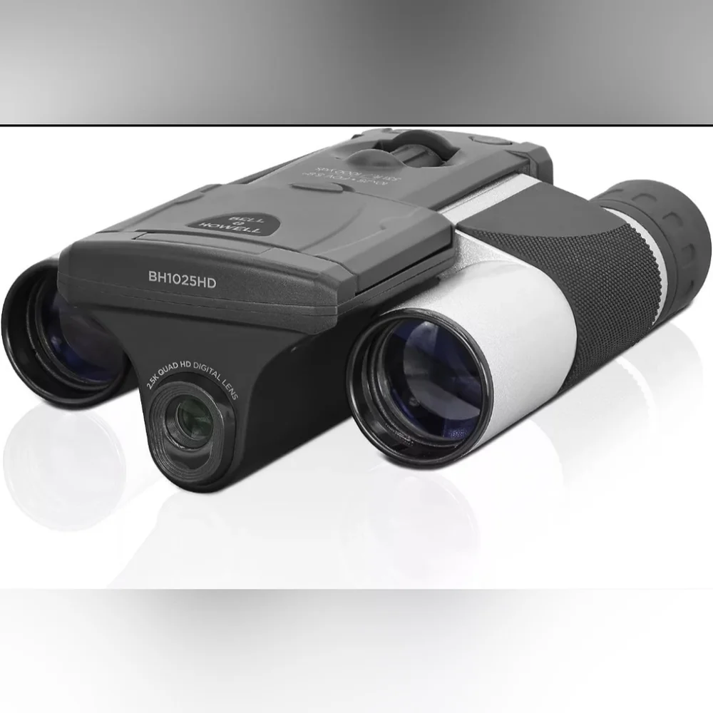 BELL+HOWELL BH1025HD 10X25 BINOCULARS WITH 2.5K HD DIGITAL CAMERA New Sealed Box
